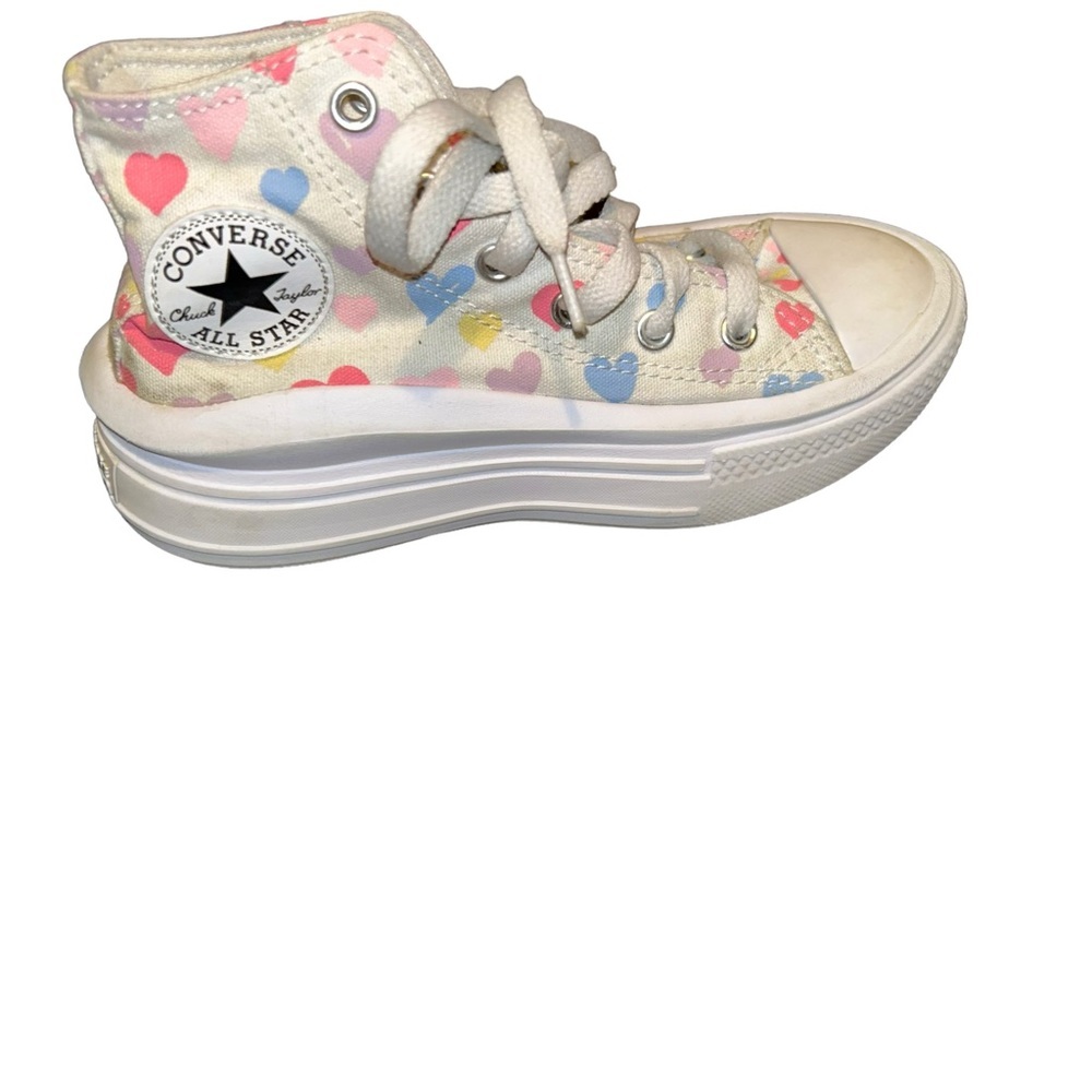 Girls Converse Chuck Taylor Move High Always On Hearts platform sneakers…